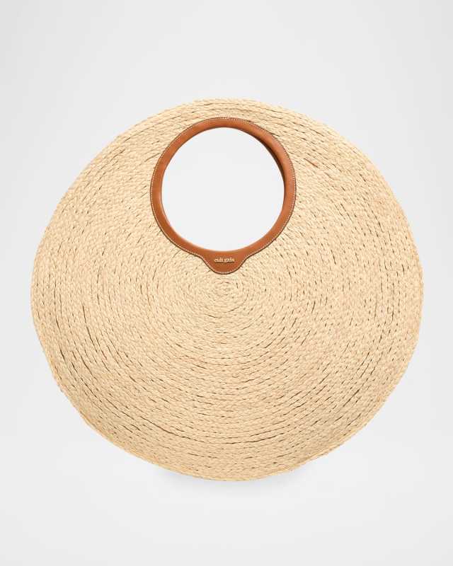 Amun Oversized Raffia Shoulder Bag